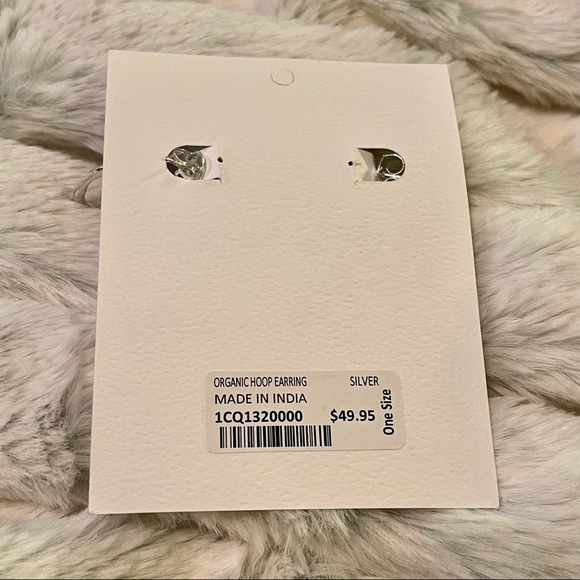 🌺NWT Soft Surroundings Organic Silver Hoops (DISCONTINUED)🌺 - Picture 4 of 5